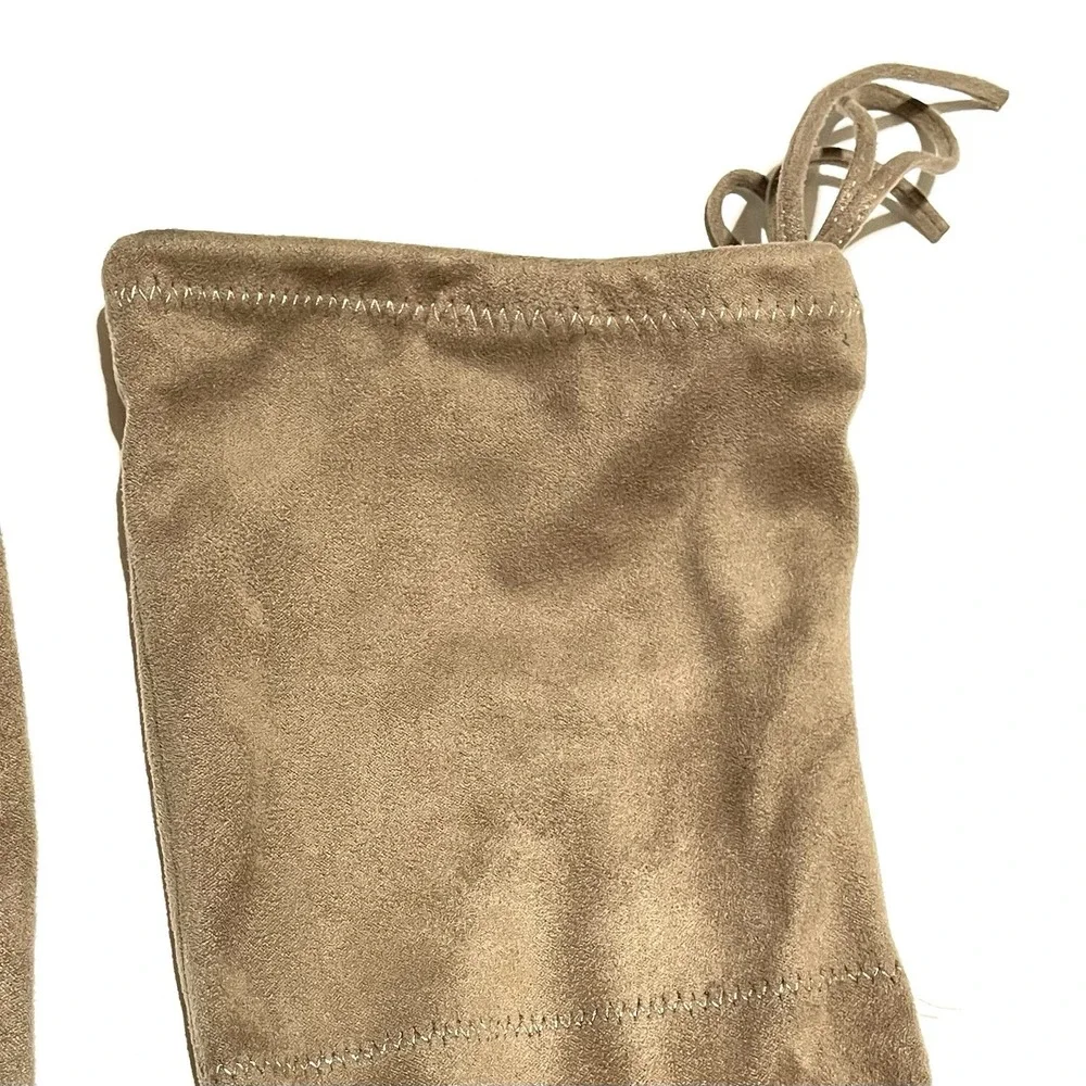 Forever Suede Knee High Boots‎ with Ties 23
